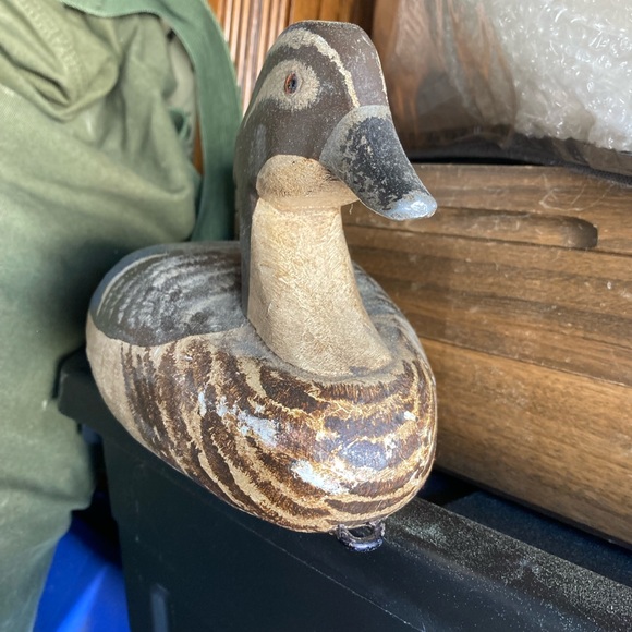 Duck Decoy Wooden Painted Vintage Fall Decor - Picture 4 of 5